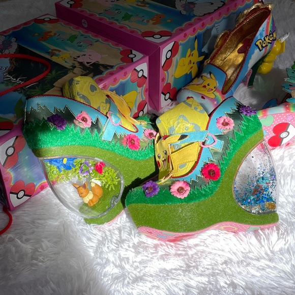 SOLD Dolls Kill X Irregular Choice Journey On Wedge Pokémon globe shoes - Picture 13 of 16